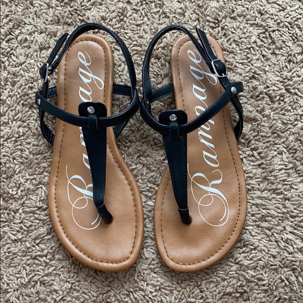 Rampage Black Sandals